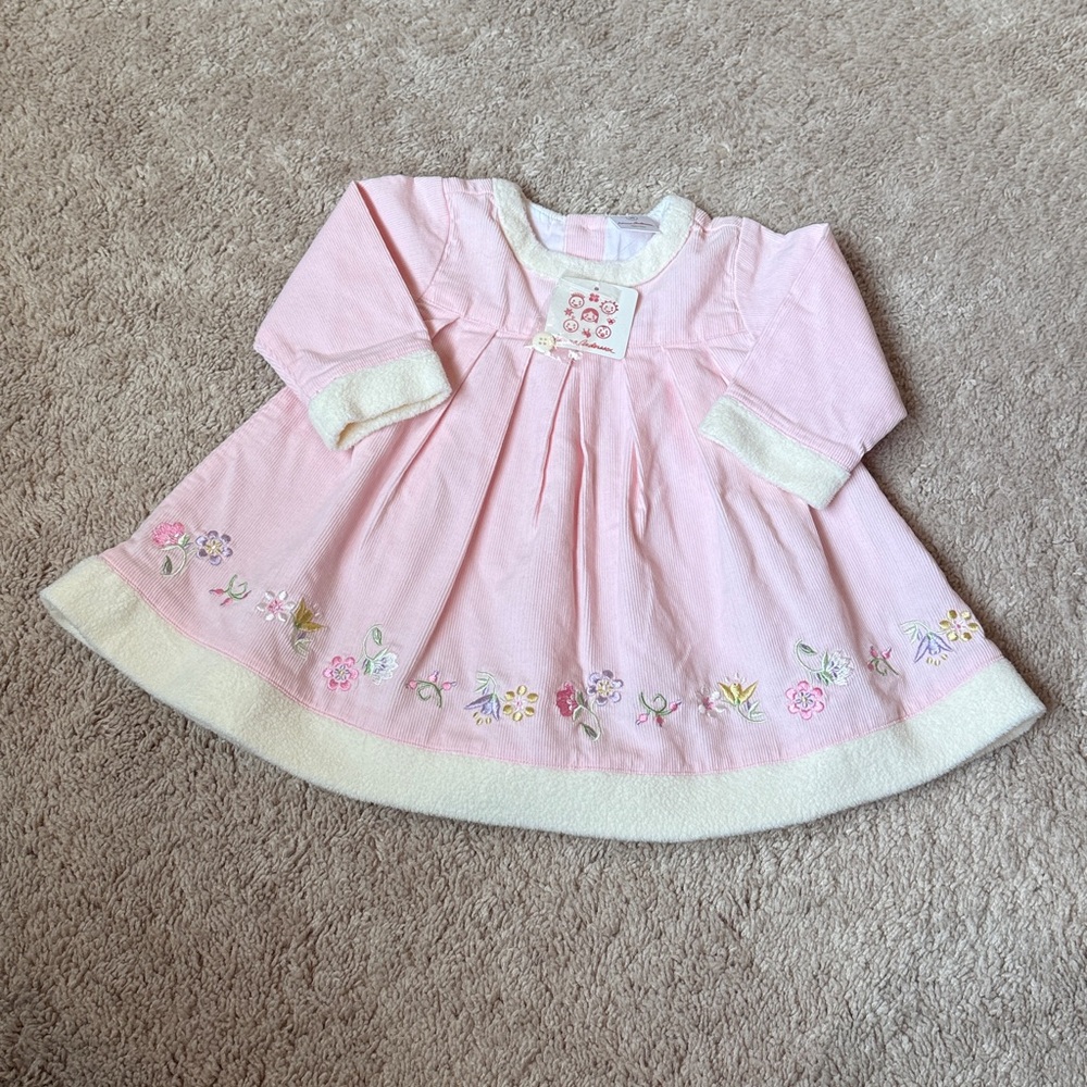 Hanna Andersson NWT Pink Corduroy Baby Dress size 6-12 months